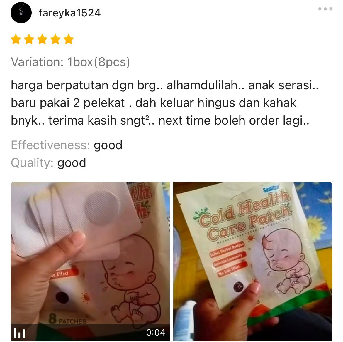 Testimoni pelanggan 1