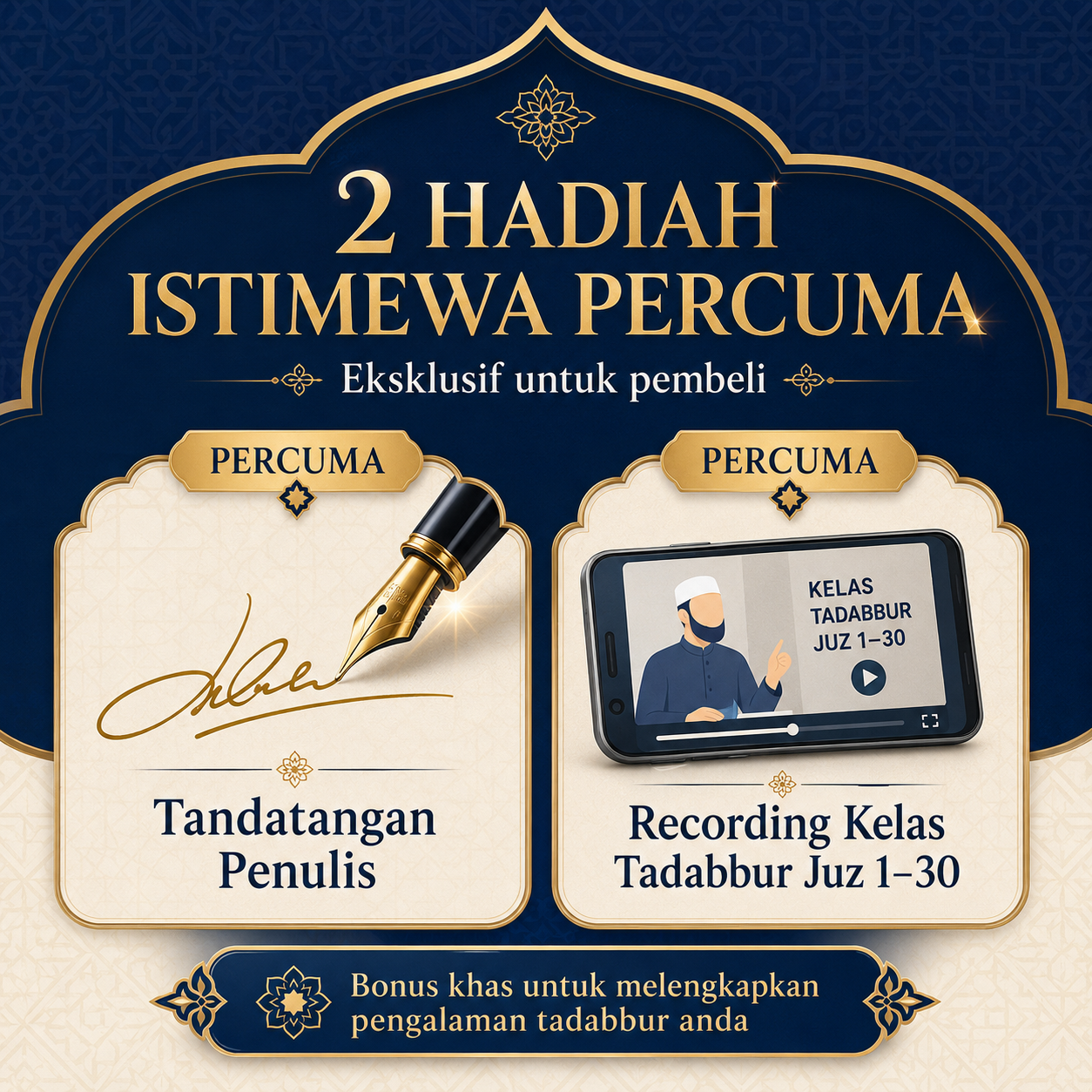 Special Freegift Tandatangan Penulis & Recording Kelas