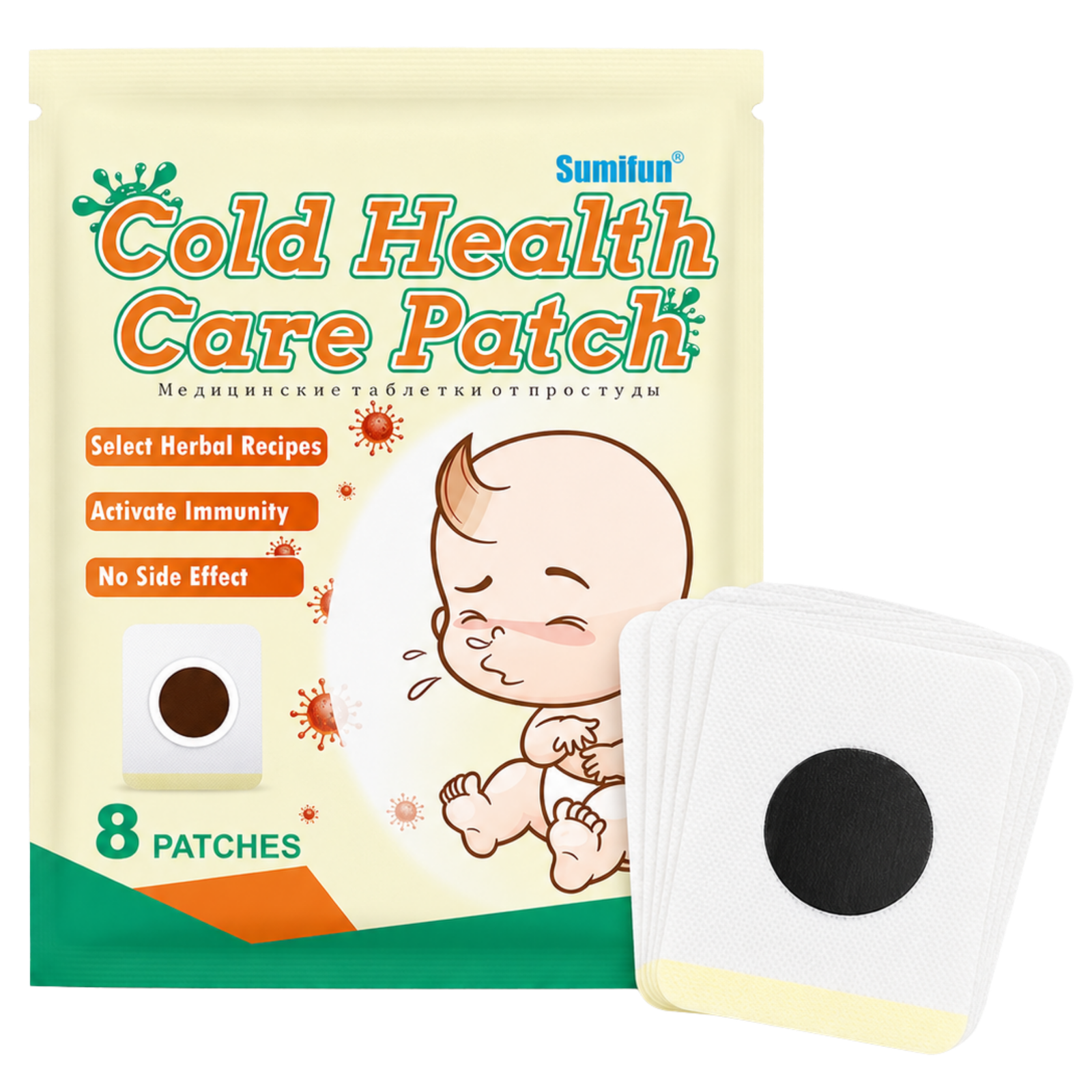Baby Cough Patch ditampal pada anak